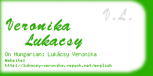 veronika lukacsy business card
