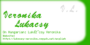 veronika lukacsy business card